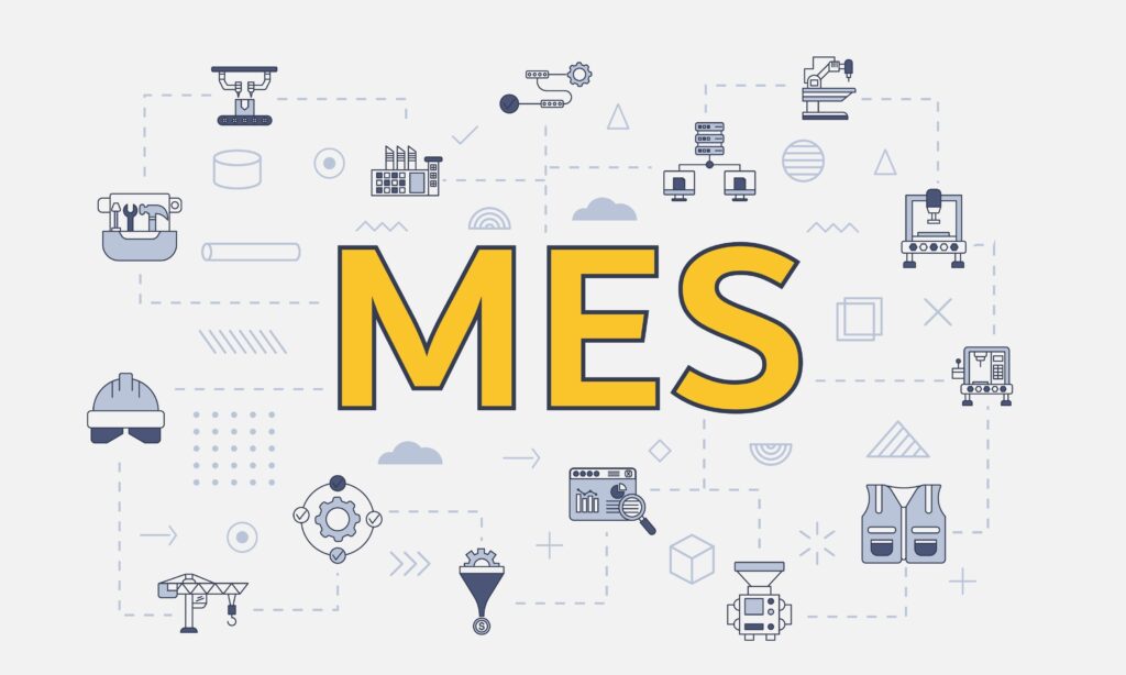 MES system optimizing production in a manufacturing facility