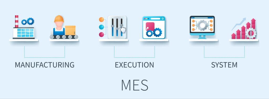 MES system optimizing production in a manufacturing facility